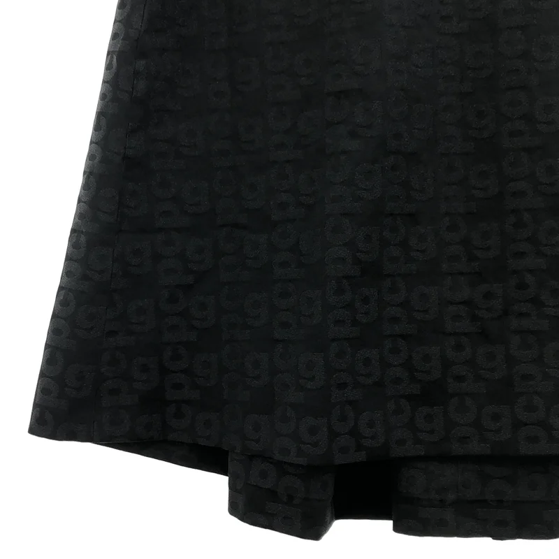 COMME des GARCONS / コムデギャルソン | 2020SS | ポリエステル 縮絨 ロゴ総柄 ノースリーブワンピース | M | レディース