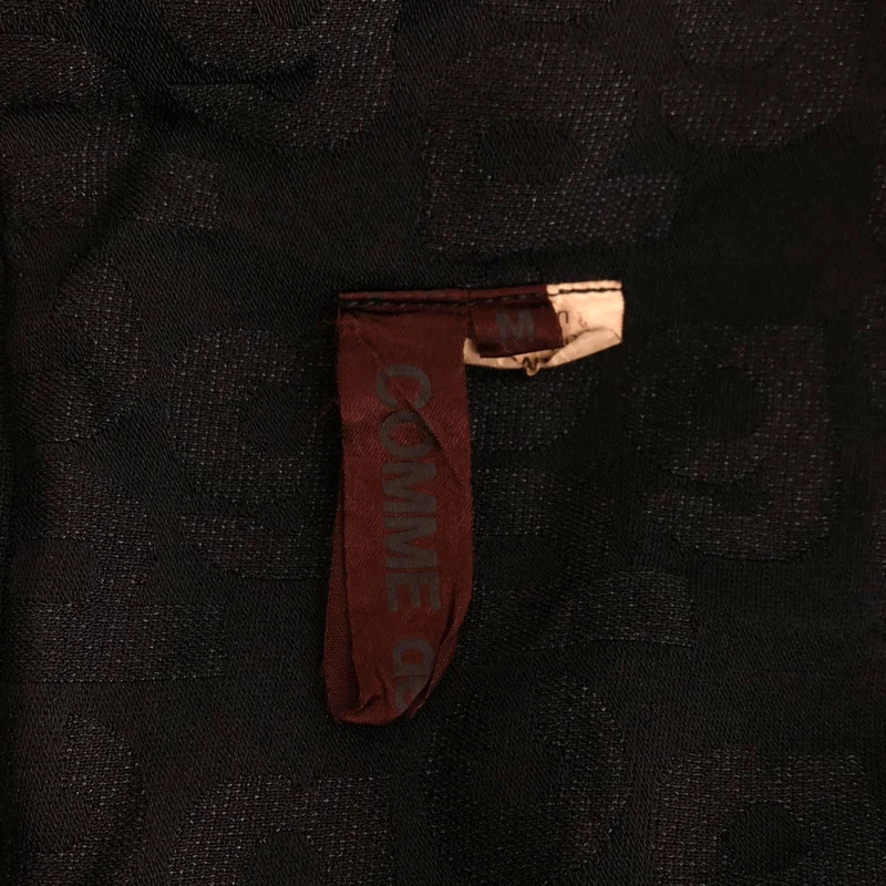 COMME des GARCONS / コムデギャルソン | 2020SS | ポリエステル 縮絨 ロゴ総柄 ノースリーブワンピース | M | レディース