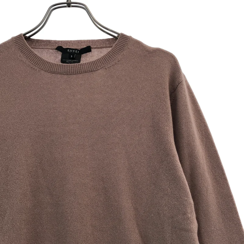 GUCCI / グッチ | cashmere 100％ / カシミヤ クルーネック ニット セーター | S | レディース