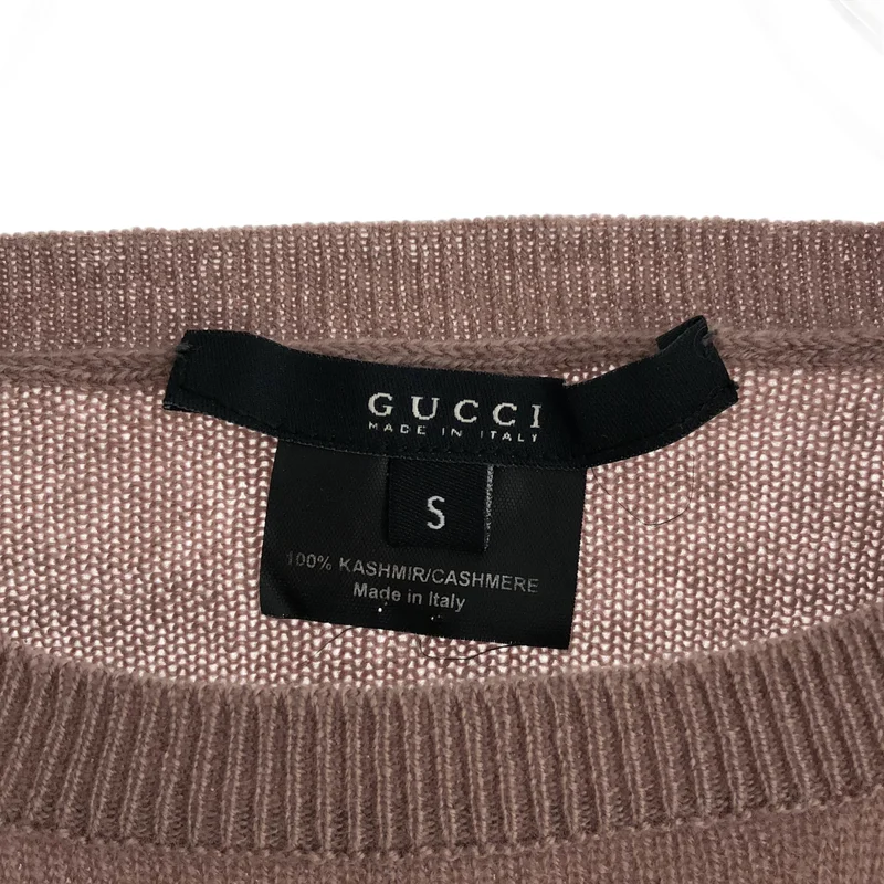 GUCCI / グッチ | cashmere 100％ / カシミヤ クルーネック ニット セーター | S | レディース