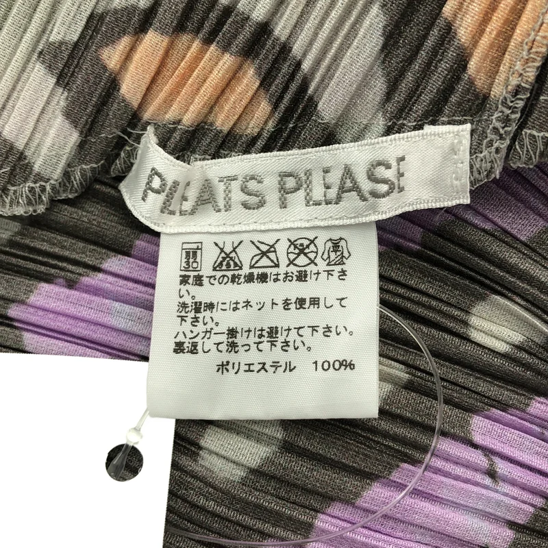 PLEATS PLEASE ISSEY MIYAKE / プリーツプリーズイッセイミヤケ | 総柄 変形 オーバーシルエット ドレス ワンピース | 4 | レディース