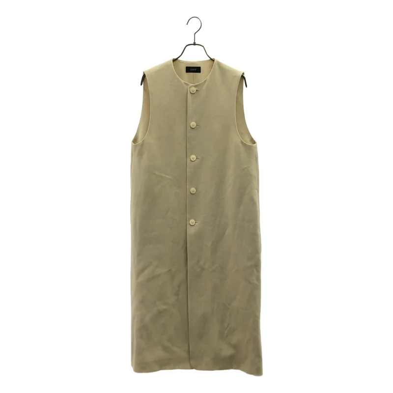 LOEFF / ロエフ | ウール リネン ロングジレ | 1 | レディース