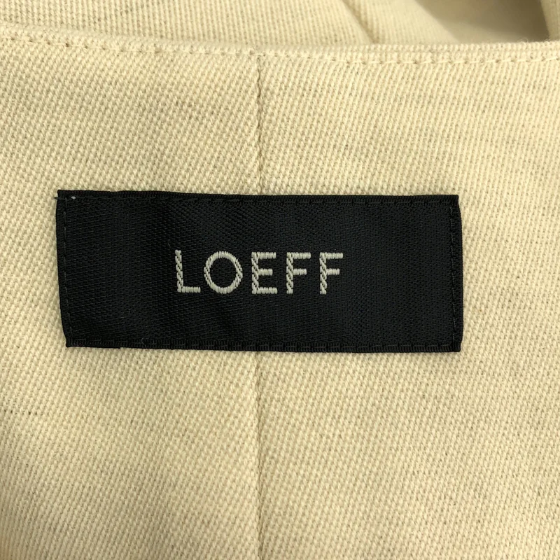 LOEFF / ロエフ | ウール リネン ロングジレ | 1 | レディース