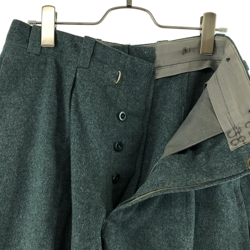 VINTAGE / ヴィンテージ古着 | SWISS ARMY / スイス軍 / メルトンウール サイドライン ミリタリーパンツ | 38 | メンズ