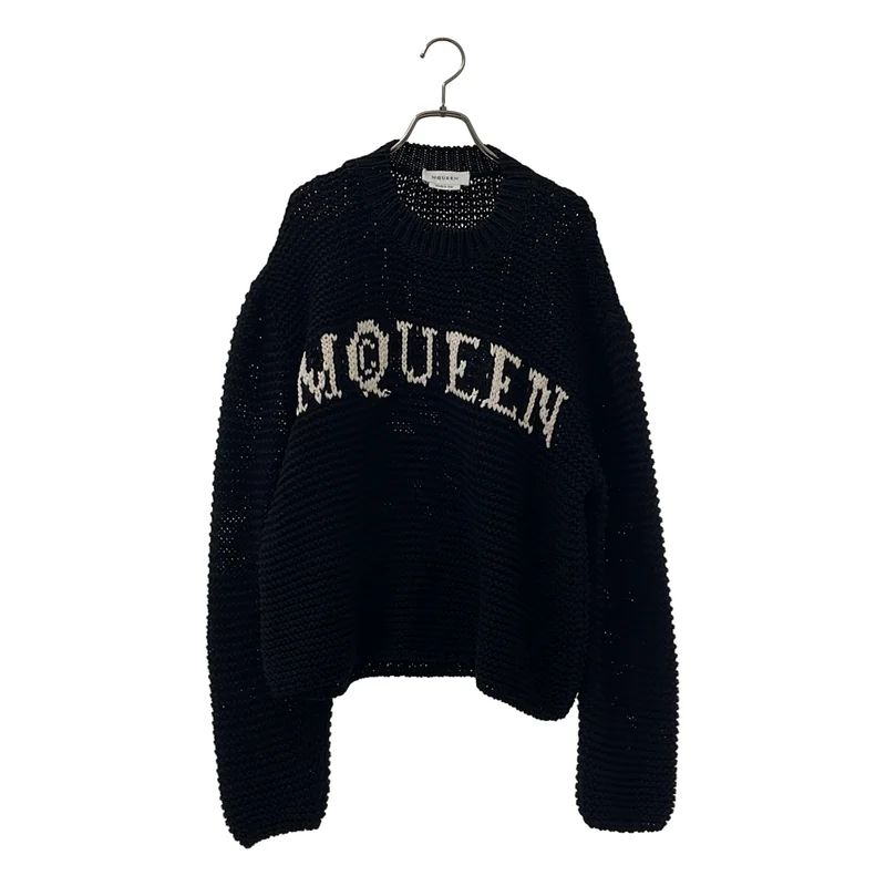 ALEXANDER MCQUEEN / アレキサンダーマックイーン | インターシャ ローゲージ クルーネックニット | M | メンズ