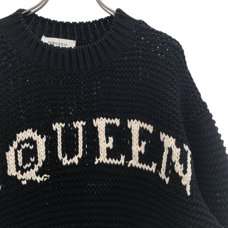 ALEXANDER MCQUEEN / アレキサンダーマックイーン | インターシャ ローゲージ クルーネックニット | M | メンズ