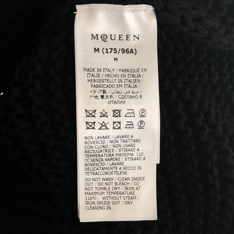 ALEXANDER MCQUEEN / アレキサンダーマックイーン | インターシャ ローゲージ クルーネックニット | M | メンズ