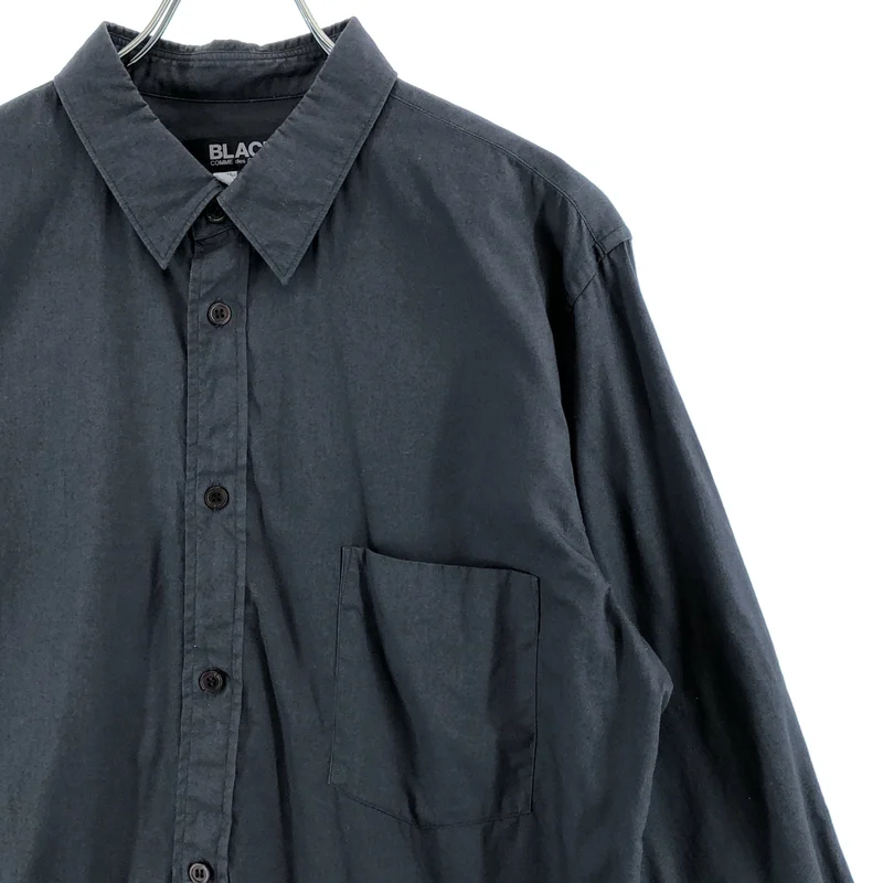 BLACK COMME des GARCONS / ブラックコムデギャルソン | 2013SS | コットン 製品染め レギュラーカラーシャツ | XL | メンズ
