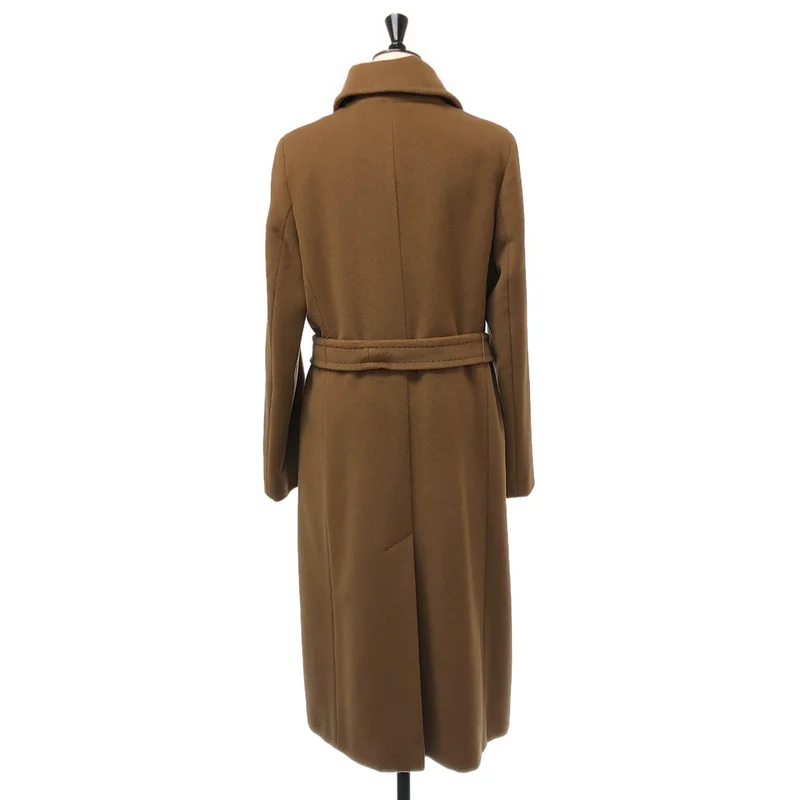Max Mara / マックスマーラ | ウール ベルテッド コート / ロゴ総裏地 | 42 | レディース