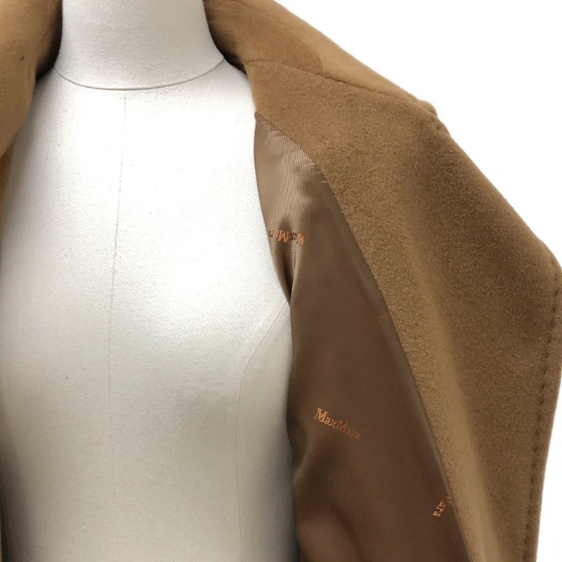 Max Mara / マックスマーラ | ウール ベルテッド コート / ロゴ総裏地 | 42 | レディース