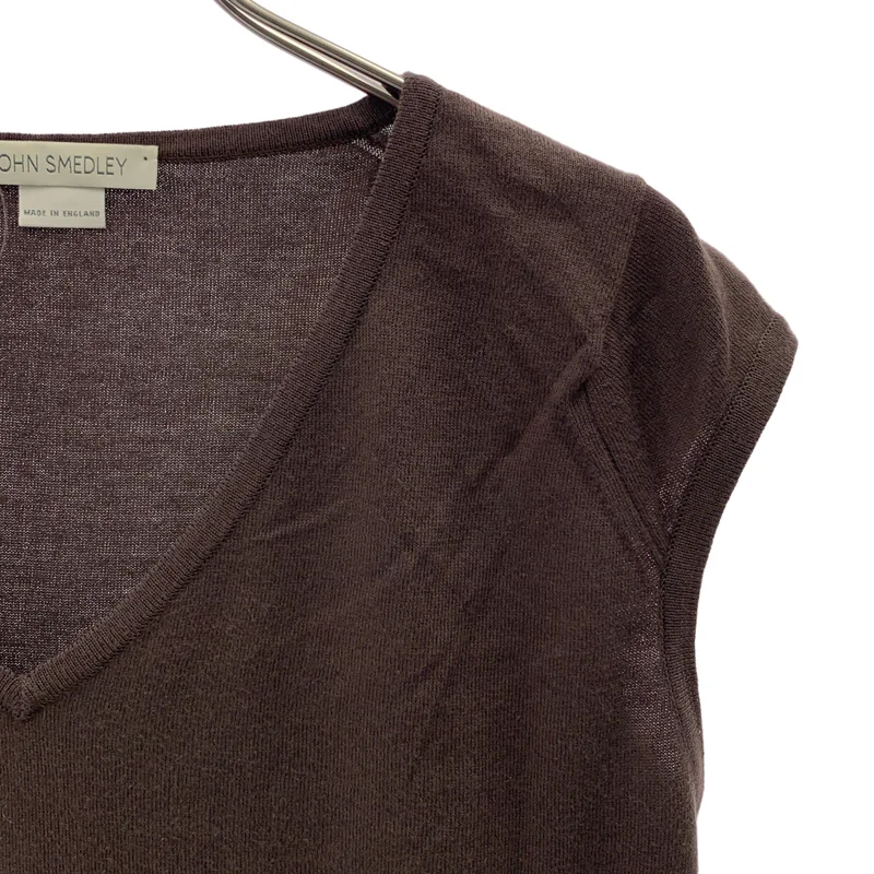 JOHN SMEDLEY / ジョンスメドレー | コットン ノースリーブニット タンクトップ | S | レディース
