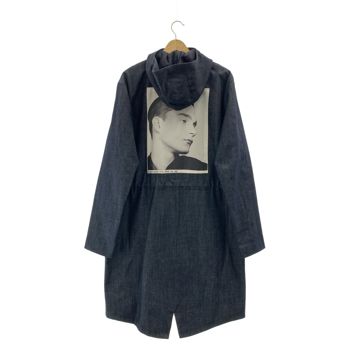 【美品】  RAF SIMONS / ラフシモンズ | 2016SS | Parka with back patch isolated hero バックプリント デニム モッズコート | 46 | ダークネイビー | メンズ original-zlm2qzjjvtqc-5.jpg?w=