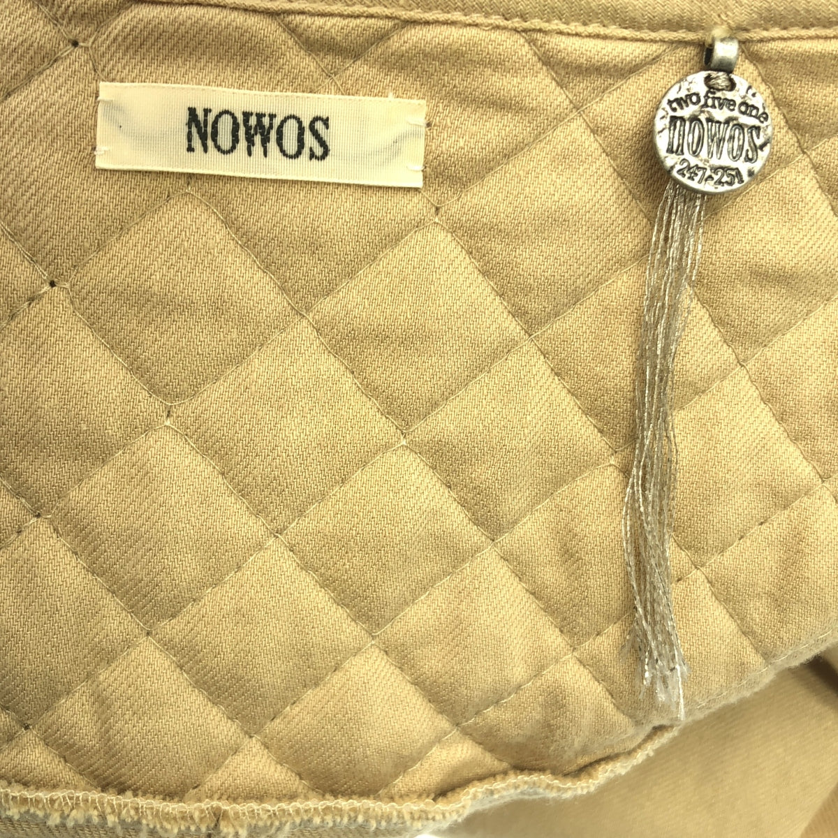 NOWOS / ノーウォス | シルク混 キルト プルオーバーシャツ ブラウス | ベージュ | レディース NOWOS / ノーウォス | シルク混 キルト プルオーバーシャツ ブラウス