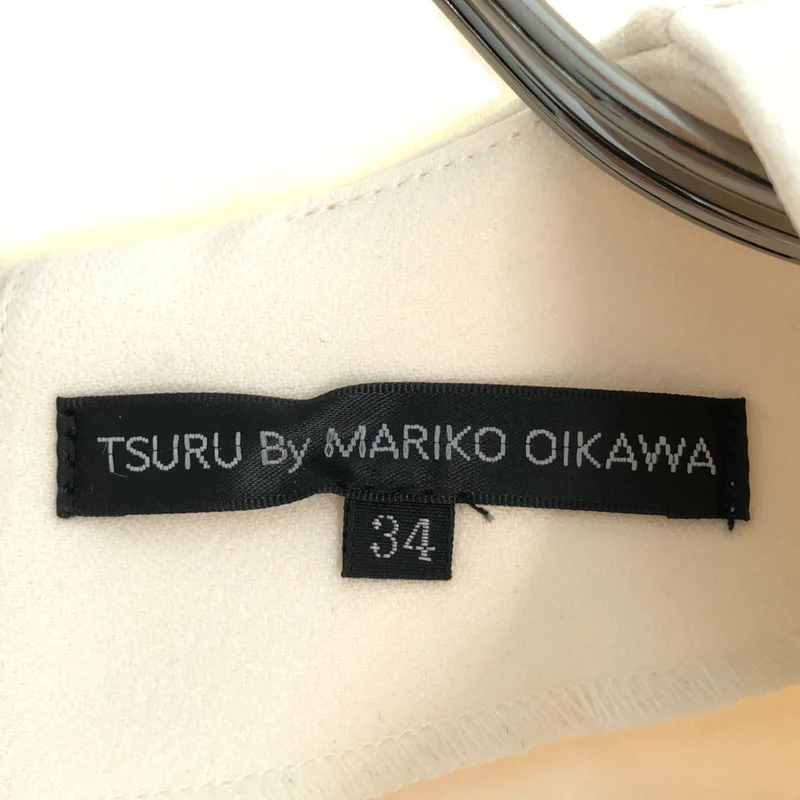 TSURU by Mariko Oikawa / ツルバイマリコオイカワ | Leatitia パール装飾 ボリュームスリーブ ワンピース | 34 | レディース
