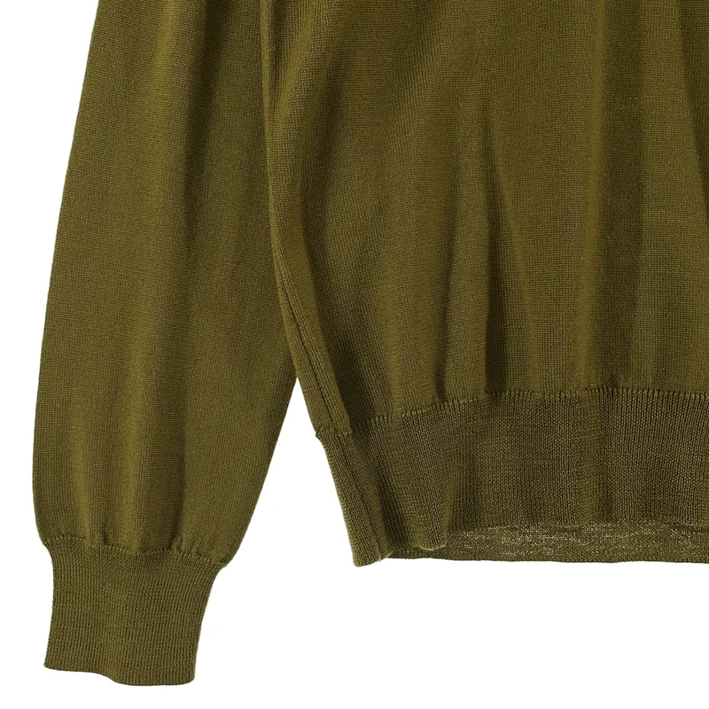 morgano / モルガーノ | × BEAMS F / 別注 ウール モックネックニット |
