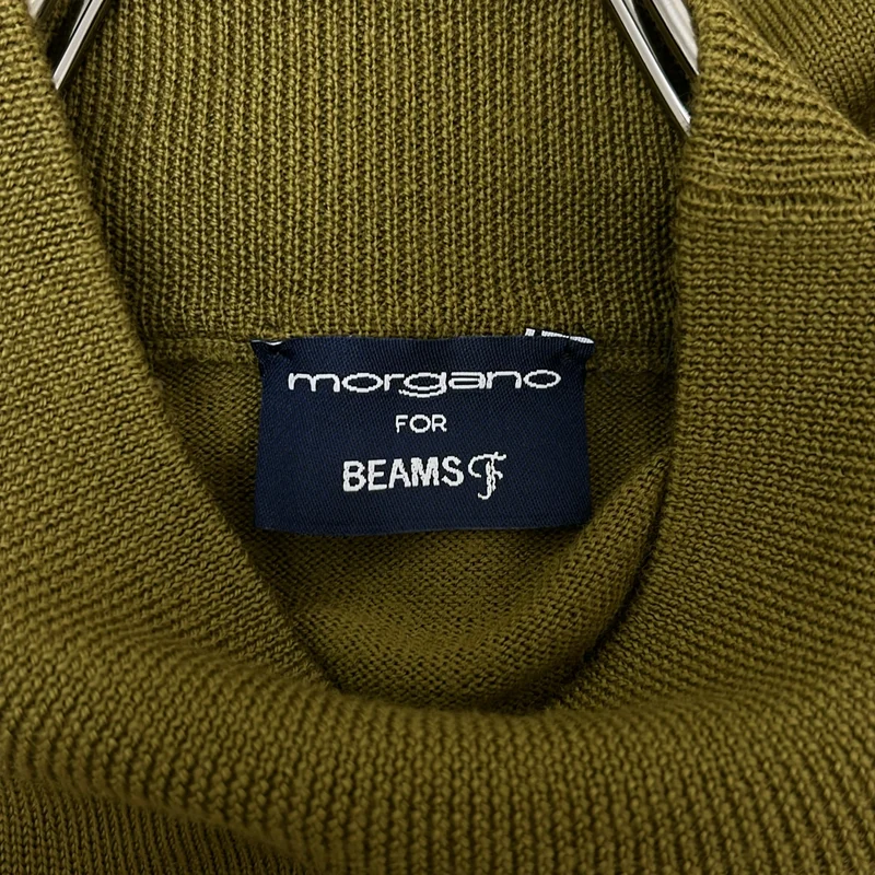 morgano / モルガーノ | × BEAMS F / 別注 ウール モックネックニット |