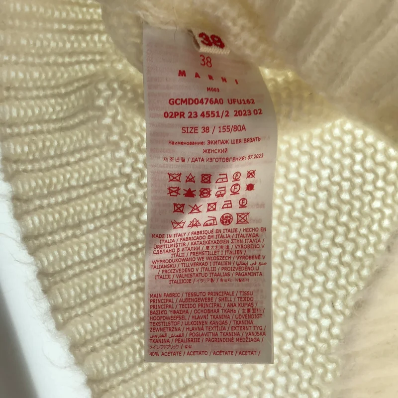 MARNI / マルニ | 2023AW | クロップド ニット_長袖 | 38 | レディース