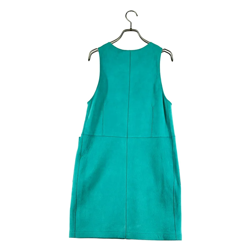 AURALEE / オーラリー | 2025AW | LAMB SUEDE ZIP MINI DRESS / 羊革 ラムレザー スエード ジップ ワンピース | 0 | レディース