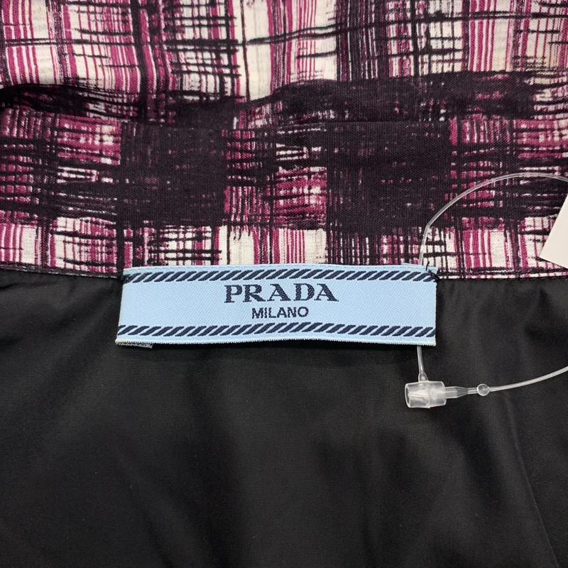 PRADA / プラダ | 総柄 ドローストリング  シャツ ジャケット | 42 | レディース