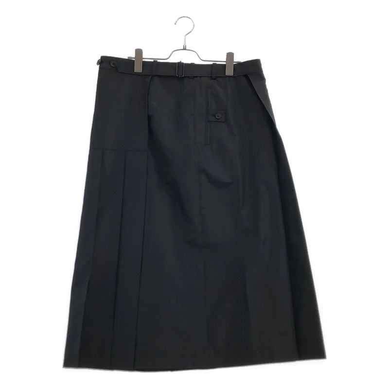 YOHJI YAMAMOTO POUR HOMME / ヨウジヤマモトプールオム | 2024AW | タフタ プリーツ ラップスカート | 3 | メンズ