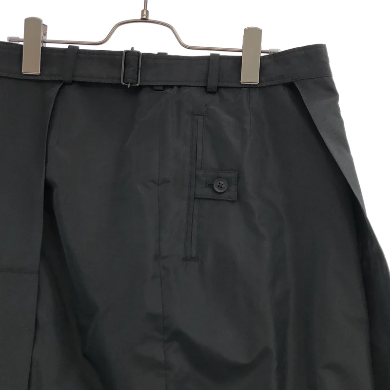 YOHJI YAMAMOTO POUR HOMME / ヨウジヤマモトプールオム | 2024AW | タフタ プリーツ ラップスカート | 3 | メンズ