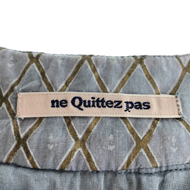 ne Quittez pas / ヌキテパ | Dia Check Print EMB Dress / コットン