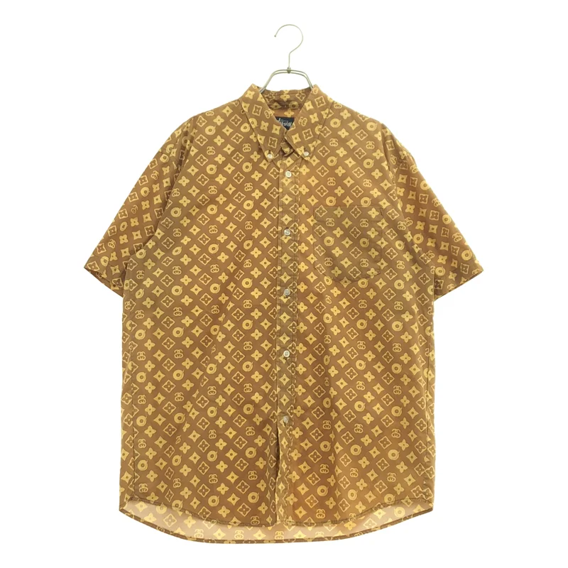 STUSSY / ステューシー | 1990s | モノグラム半袖シャツ | M | メンズ