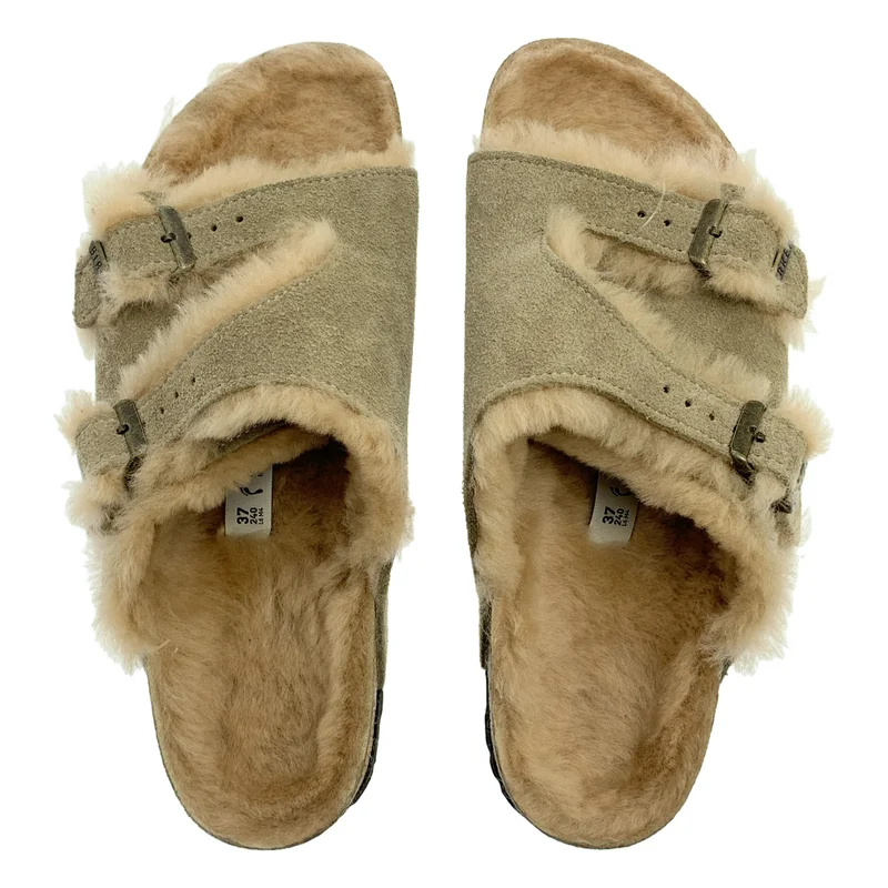 BIRKENSTOCK / ビルケンシュトック | Zurich Lammfell / チューリッヒ シアリング サンダル | 37 | レディース