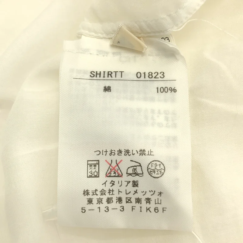 Bagutta / バグッタ | コットン レギュラーカラー シャツ ブラウス | 38 | レディース