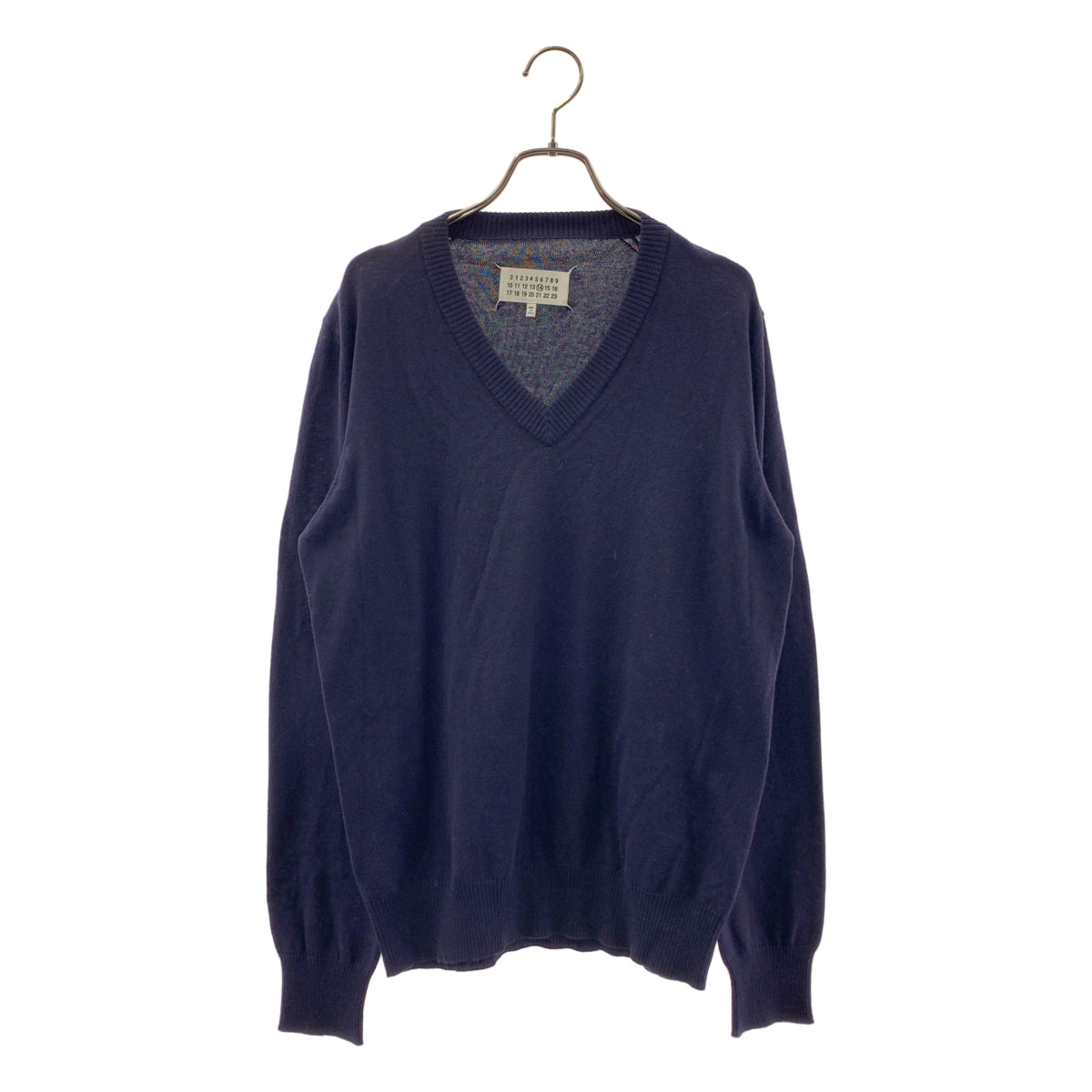 Maison Margiela / メゾンマルジェラ | エルボーパッチ Vネック ニット Maison Margiela / メゾンマルジェラ | エルボーパッチ Vネック ニット