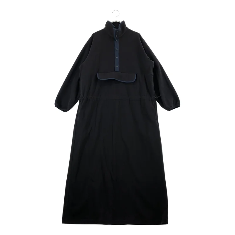 MEYAME / メヤメ | FLLECE SNAP LONG DRESS フリース スナップ ロングドレス ワンピース | F | レディース