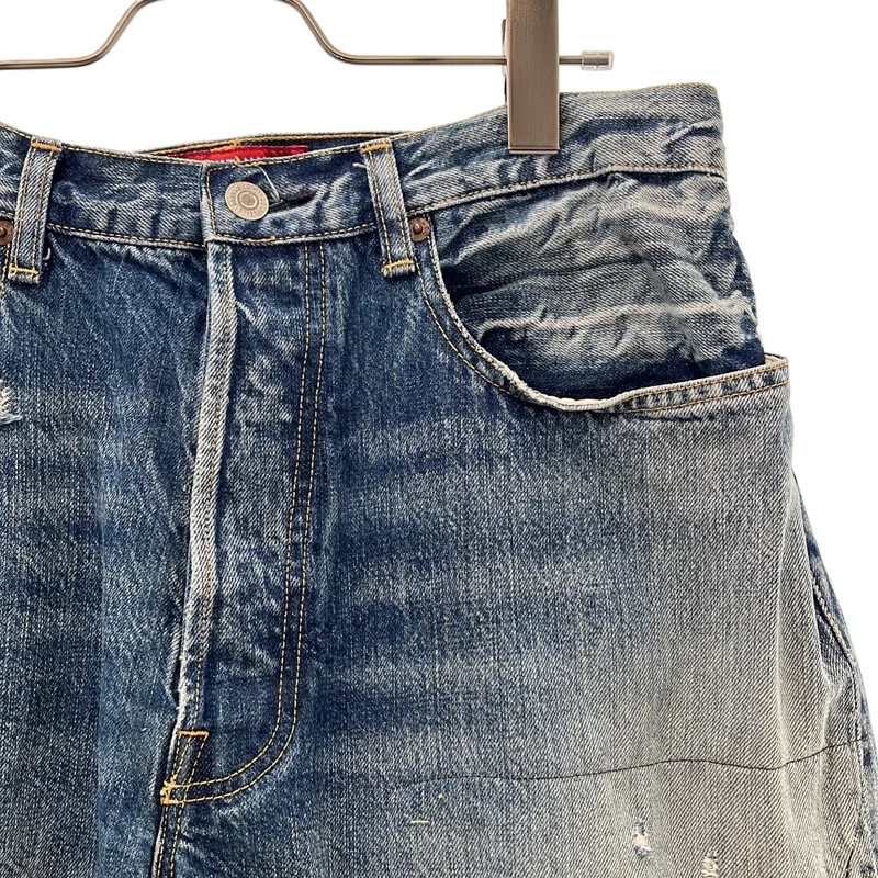 JUNYAWATANABE COMMEdesGARCONS MAN / ジュンヤワタナベマン | 2020SS | × Levi's / 製品加工 501 1976年モデル カスタマイズ デニムパンツ | S | メンズ