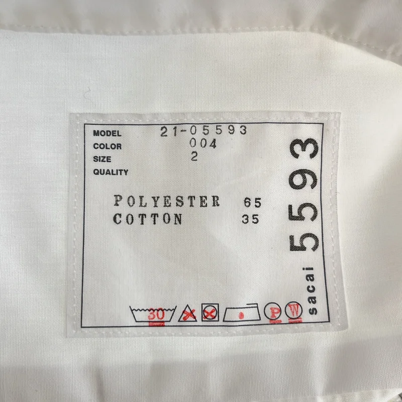 sacai / サカイ | ショルダージップ ブラウス | 2 | レディース