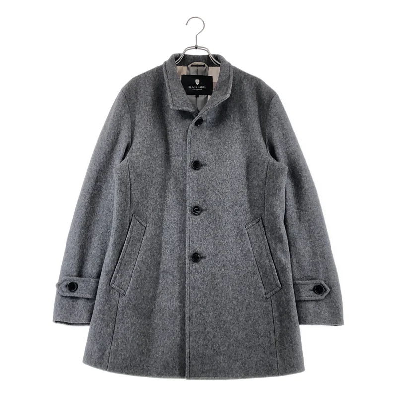 BLACK LABEL CRESTBRIDGE / ブラックレーベル・クレストブリッジ | グレー | ウールブレンド スタンドカラー コート | L | メンズ