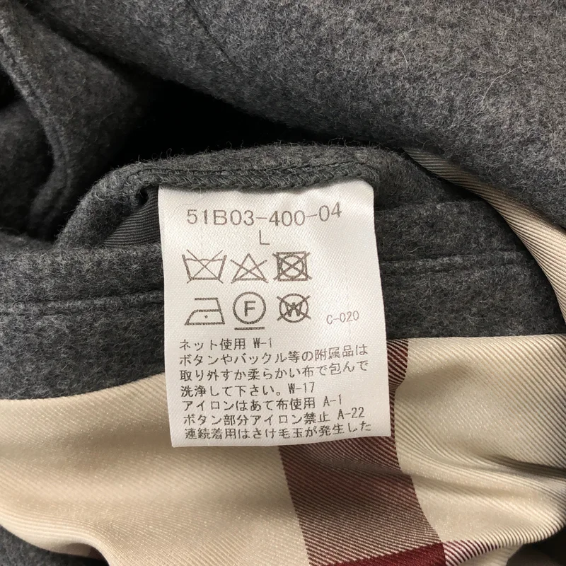 BLACK LABEL CRESTBRIDGE / ブラックレーベル・クレストブリッジ | グレー | ウールブレンド スタンドカラー コート | L | メンズ