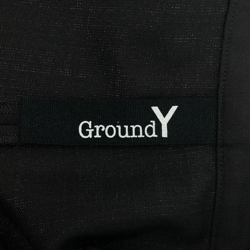 Ground Y / グラウンドワイ | 2023AW | ポリ ウールギャバジン タック フレア ワイド パンツ | 3 | メンズ