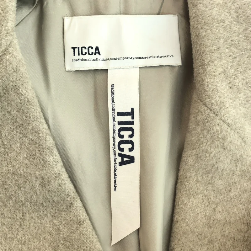 TICCA / ティッカ | ウール ダブル ジャケットコート TBCA-215 | F | レディース