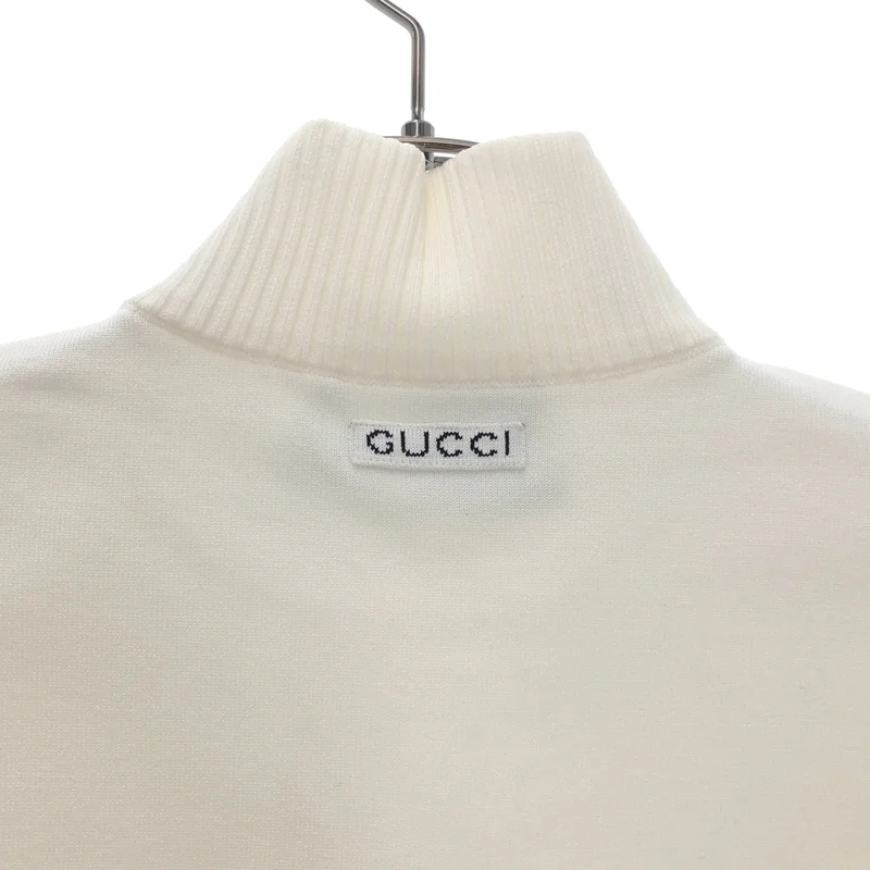 GUCCI / グッチ | バックロゴ ノースリーブニット | XS | レディース