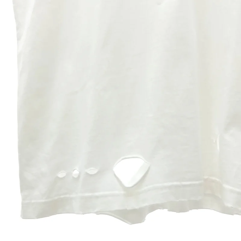 BALENCIAGA / バレンシアガ | デストロイ ロゴプリント Tシャツ_半袖 651795 TKVB8 | XXS | メンズ
