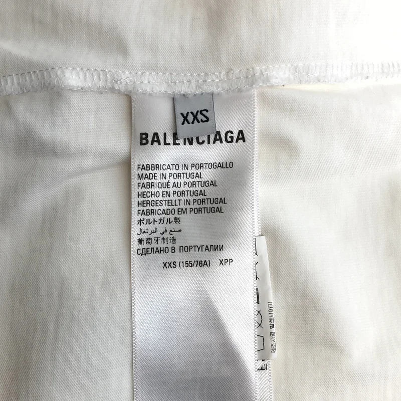 BALENCIAGA / バレンシアガ | デストロイ ロゴプリント Tシャツ_半袖 651795 TKVB8 | XXS | メンズ