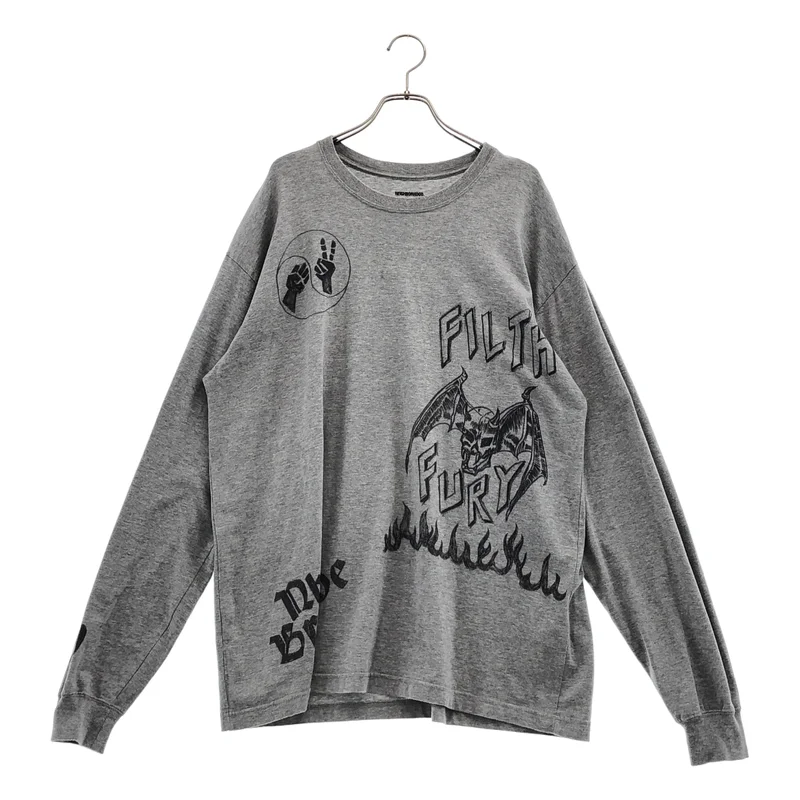 NEIGHBORHOOD / ネイバーフッド | FILTH FURY スカルプリント ロングスリーブTシャツ | L | メンズ