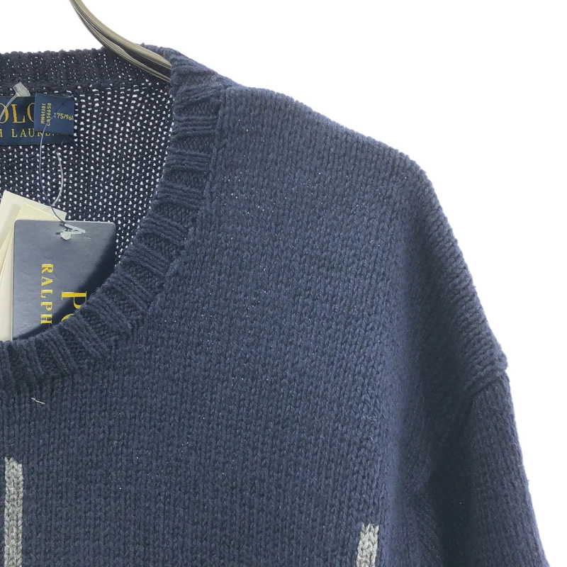POLO RALPH LAUREN / ポロラルフローレン | コットン リネン ポロベア ニット | M | メンズ