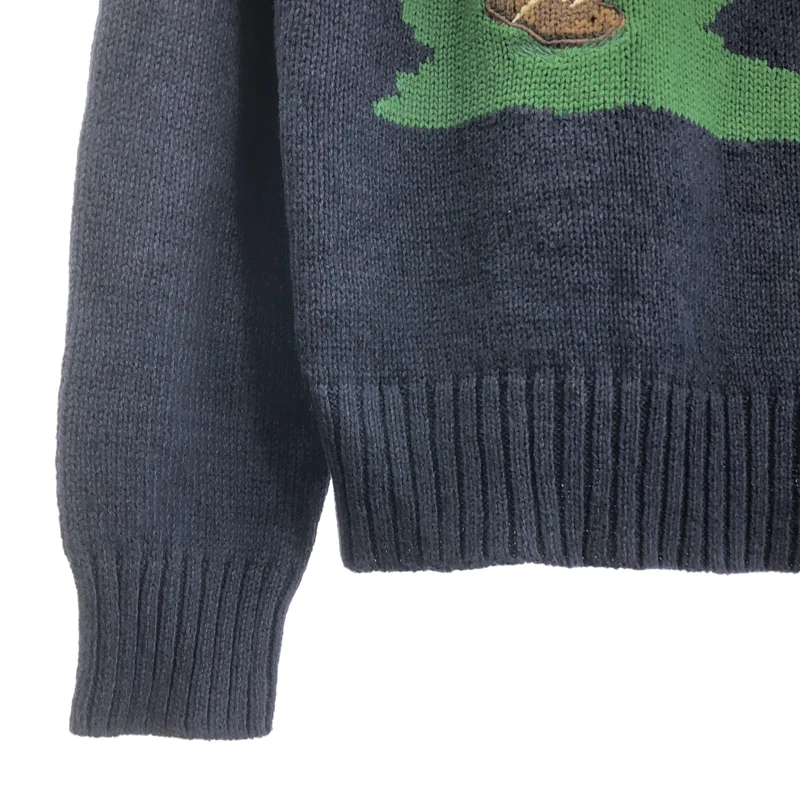 POLO RALPH LAUREN / ポロラルフローレン | コットン リネン ポロベア ニット | M | メンズ