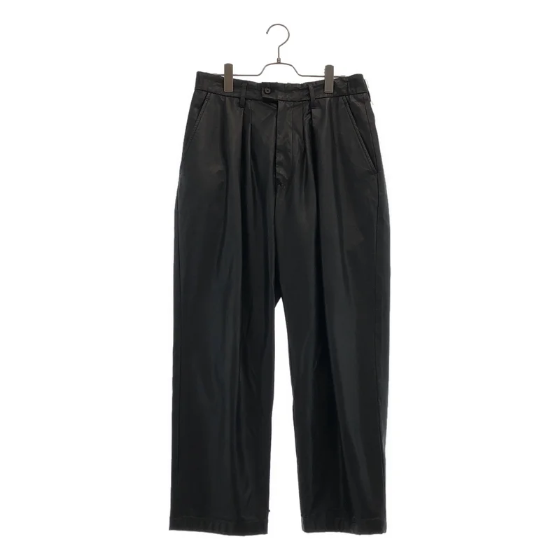 stein / シュタイン | WIDE TAPERED TROUSERS LEATHER / フェイクレザー ワイドテーパードパンツ | M | メンズ