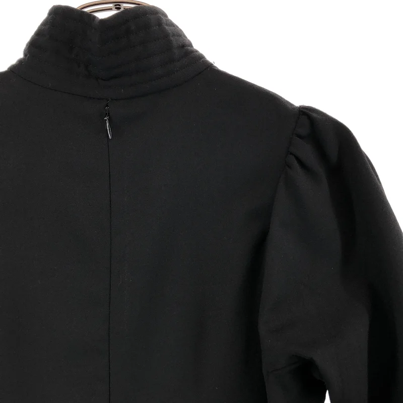 DRIES VAN NOTEN / ドリスヴァンノッテン | ウール スタンドカラー ショートスリーブ ワンピース | 36 | レディース