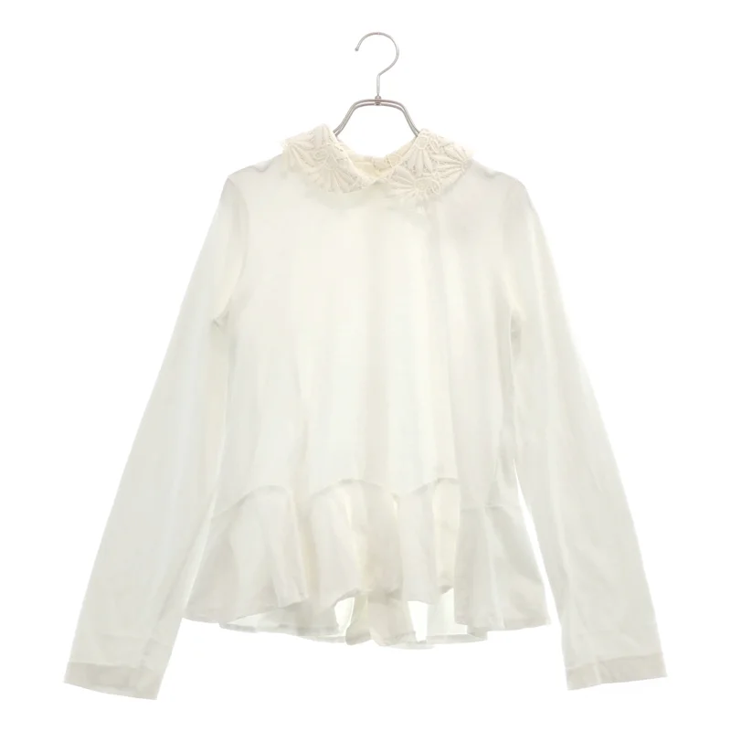 tricot COMME des GARCONS / トリココムデギャルソン | 2014AW | コットン レースカラー カットソー フリルシャツ | S | レディース