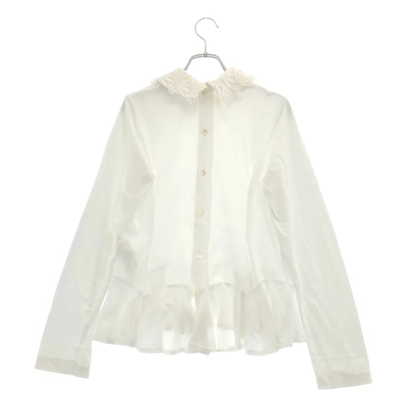 tricot COMME des GARCONS / トリココムデギャルソン | 2014AW | コットン レースカラー カットソー フリルシャツ | S | レディース