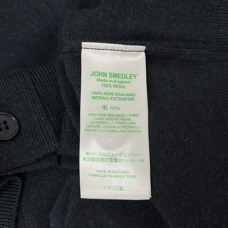 JOHN SMEDLEY / ジョンスメドレー | メリノウール Vネックカーディガン | M | メンズ