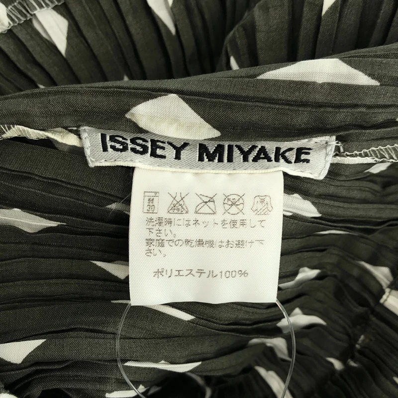 ISSEY MIYAKE / イッセイミヤケ | 2011SS | ジオメトリック ノースリーブ プリーツワンピース | 1 | レディース