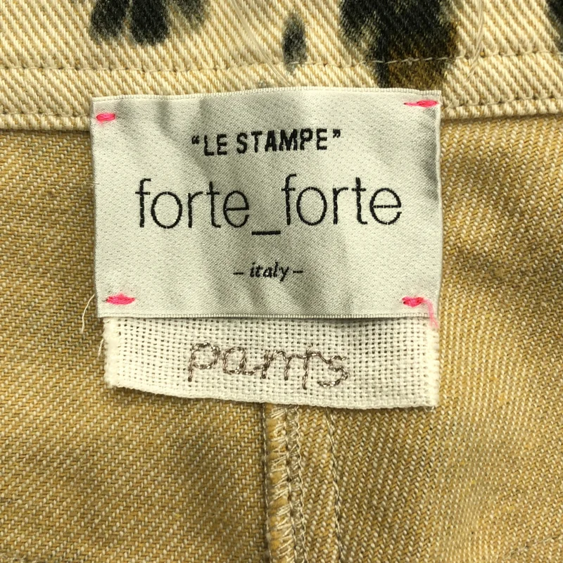 forte_forte / フォルテフォルテ | 総柄 ワイドデニムパンツ | 00 | レディース